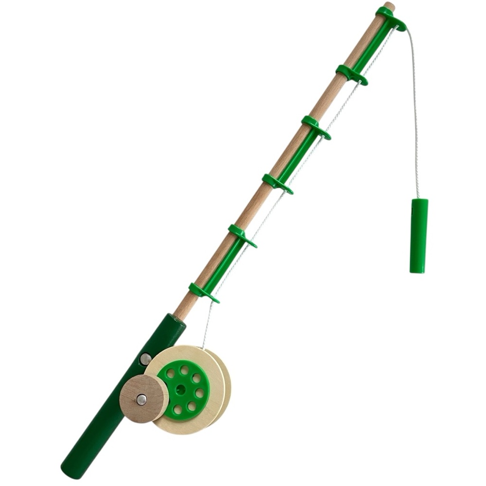 Melissa & Doug Magnetic Fishing Rod Toy, green